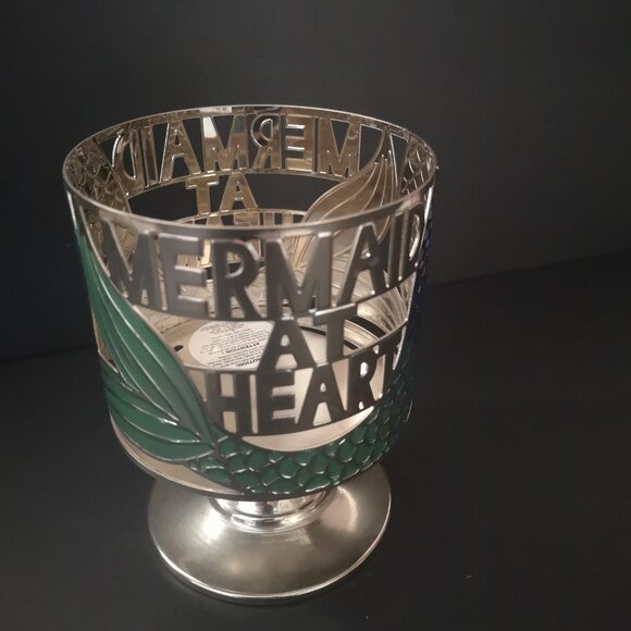Bath & Body Works "Mermaid at Heart" Pedestal 3-Wick Candle Holder Retired - Picture 2 of 5
